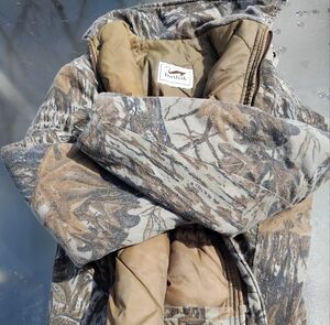 Duxbak Realtree Camouflage Military Field Jacket in Brown and Tan